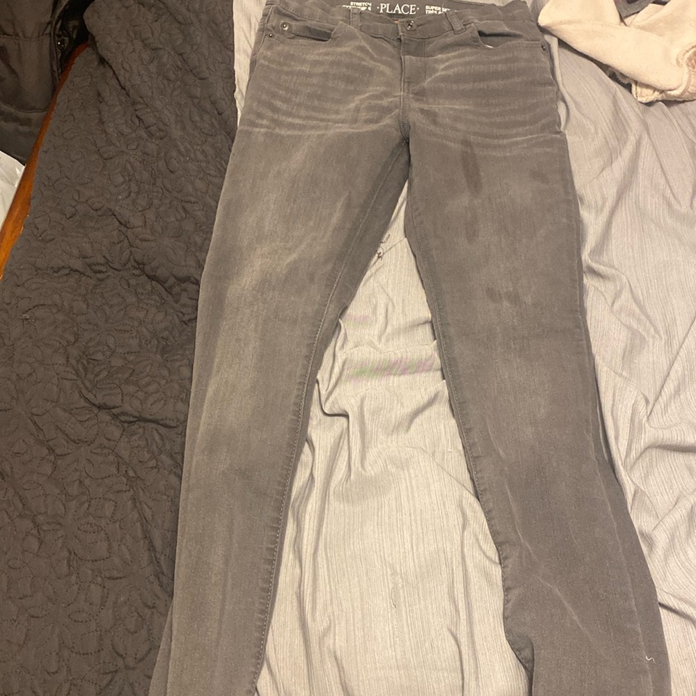 BOY SKINNY GREY JEANS BY CHILDREN PLACE